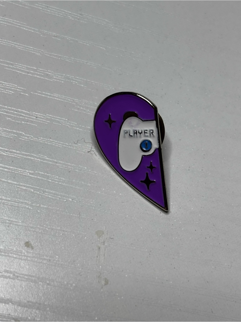 Purple player 1 Pin Enamel Accessory (I do not have player 2)